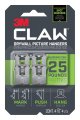 3M™ CLAW™ Drywall Picture Hanger 25 lb with Temporary Spot Marker 3PH25M-4ES-ALT, 4 hangers, 4 markers