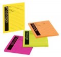 3M 7679-4-SS Post-it Printed Notes, 4 in x 5 in, Assorted Bright Colors, Lined, 4 Pads/Pack