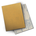 3M 236U Hookit Paper Sheet, 3 in x 4 in P120 C-weight, 50 sheets per carton 10 cartons per case