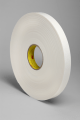3M 4466 Double Coated Polyethylene Foam Tape White, 2 in x 36 yd, 6 rolls per case