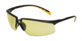 3M 12263-00000-20 Privo Protective Eyewear, Amber Anti-Fog Lens, Black Frame, 20 EA/Case