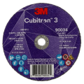 3M™ Cubitron™ 3 Cut-Off Wheel, 90034, 36+, T1, 4 in x 0.045 in x 3/8 in, ANSI, 25/Pack, 50 ea/Case