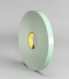 3M 4032 Double Coated Urethane Foam Tape Off-White, 1-1/2 in x 72 yd 1/32 in, 6 per case Bulk