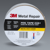 3M 3381 Aluminum Foil Tape Silver, 1.88 in x 50 yd 2.7 mil, 12 rolls per case
