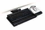 3M AKT150LE Easy Adjust Keyboard Tray with Adjustable Keyboard and Mouse Platform, 23 in Track,