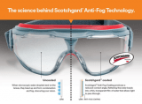 3M GG501SGAF Goggle Gear, 500-Series, Clear Scotchgard Anti-fog lens, 10ea/cs