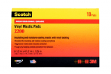 Scotch® Vinyl Mastic Pad 2200, 3-1/4 in x 4-1/2 in, Black, 10 pads/case