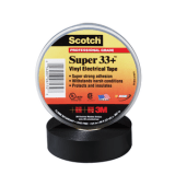 Scotch® Super 33+ Vinyl Electrical Tape, 3/4 in x 44 ft, Black, 100 rolls/Case