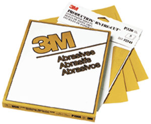 3M 216U Production Resinite Gold Sheet, 02536, 9 in x 11 in, P800A, 50 sheets per sleeve, 5 sleeves per case
