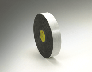3M 4462 Double Coated Polyethylene Foam Tape Black, 1/2 in x 72 yd 1/32 in, 18 per case Bulk