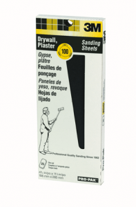 3M 99432NA Pro-Pak Drywall Sanding Sheet, 4 3/16 in x 11 1/4 in, 100C grit, 25/pk, Open Stock