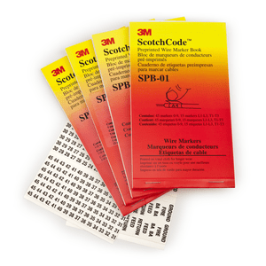 3M SPB-02 ScotchCode Pre-Printed Wire Marker Book