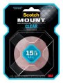 Scotch-Mount™ Clear Double-Sided Mounting Tape 410H-MED-DC, 1 in x 125 in (2.54 cm x 3.17 m)