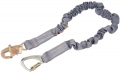 DBI-SALA 1244650 6 ft. (1.8m) single-leg tie-back with elastic web and snap hook at one end, tie-back carabiner at other end.
