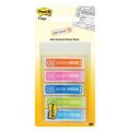 3M 684-SH-OPBLA Post-it Printed Flags, .47 in x 1.7 in (11,9 mm x 43,2 mm), "Sign Here", Assorted Colors, 1/2 in Wide, 20/Color, 100 Flags/Dispenser, 1 Dispenser/Pack