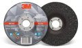 3M 87454 Silver Depressed Center Grinding Wheel, T27 5 in x 1/4 in x 7/8 in, 10 per inner 20 per case