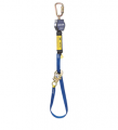 DBI-SALA 3101367 9 ft. (2.7m) tie-back type with 3/4" (19mm) Dyneema® fiber and polyester web and tie-back hook, swiveling anchor loop with steel carabiner.