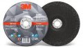 3M 87450 Silver Depressed Center Grinding Wheel, T27 6 in x 1/4 in x 7/8 in, 10 per inner 20 per case