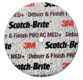 3M DP-UW Scotch-Brite Deburr and Finish PRO Unitized Wheel, 5 in x 1/4 in x 1/4 in 6C MED+, 10 per case