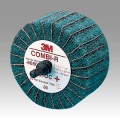 3M SS-FB Scotch-Brite Deburr & Finish PRO Combi Flap Brush , 3-1/2 in x 10 in x 1-1/4 in 6C MED+/80+, 1 per case