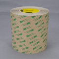 3M 468MP Adhesive Transfer Tape Clear, 12 in x 180 yd 5 mil, 1 roll per case