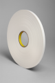 3M 4462 Double Coated Polyethylene Foam Tape White, 1/2 in x 72 yd 1/32 in, 18 per case Bulk
