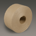 3M 6145 Water Activated Paper Tape Natural Light Duty Reinforced, 72 mm x 450 ft, 10 rolls per case Bulk