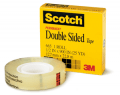 3M 665 Scotch Double Sided Tape, 1/2 in x 1296 in, individually boxed, 72/Case