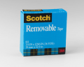 3M 811 Scotch Removable Tape, 3/4 in x 1296 in (19 mm x 32,9 m)