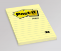 3M 660 Post-it Notes, 4 in x 6 in (10.16 cm x 15.24 cm) Canary Yellow Lined