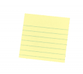 3M 630-6PK Post-it Notes 3 in x 3 in (7.62 cm x 7.62 cm) Canary Yellow, Lined