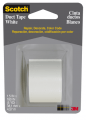 3M 1005-WHT-CD Scotch White Duct Tape 1.5 in x 5 yd (38.1mm x 4.57m)