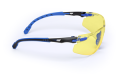 3M S1103SGAF Solus, 1000-Series, Black/Blue, Amber Scotchgard Anti-fog lens, 20ea/cs