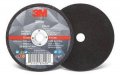 3M 87458 Silver Cut-Off Wheel, T1, 3 in x .035 in x 3/8 in, 25 per inner 50 per case