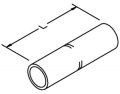 3M 10002 Scotchlok Copper Standard Barrel Connector, up to 35 kV, 4 AWG, Gray