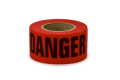 3M 515 Scotch® Repulpable Barricade Tape, DANGER, 3 in x 150 ft, Red