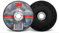 3M 87456 Silver Depressed Center Grinding Wheel, T27 4 in x 1/4 in x 5/8 in, 10 per inner 20 per case