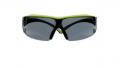 3M™ SecureFit™ 400 Series Safety Glasses SF402XAS-GRN, Green/Black, Gray Anti-Scratch Lens, 20 EA/Case