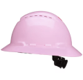 3M™ SecureFit™ Full Brim Hard Hat H-813SFV-UV, Pink, Vented, 4-Point Pressure Diffusion Ratchet Suspension, with UVicator, 20ea/CS