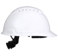 3M™ SecureFit™ Hard Hat H-701SFV-UV, White, Vented, 4-Point Pressure Diffusion Ratchet Suspension, with UVicator, 20 ea/Case