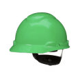 3M™ SecureFit™ Hard Hat H-704SFR-UV, Green, 4-Point Pressure Diffusion Ratchet Suspension, with UVicator, 20 ea/Case