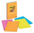 3M 4621-SSAU Post-it Super Sticky Notes, 4 in x 6 in (101 mm x 152 mm) Rio de Janeiro Collection,...