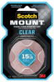 Scotch-Mount™ Clear Double-Sided Mounting Tape 410H, 1 in x 60 in, 24 rolls/case