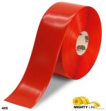 Mighty Line 4 in RED Solid Color Tape - 100 ft Roll