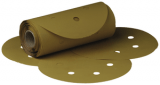 3M 01383 Stikit Gold Film Disc Roll D/F, 6 in, P80, 100 discs per roll, 4 rolls per case