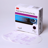 3M 260L Hookit Purple Finishing Film Disc Dust-Free, 30770, 6 in, P800, 50 discs per box, 4 boxes per case