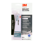3M MG Sil Marine Grade Silicone Sealant Clear, PN08019, 3 oz Tube, 6 per case