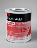 3M 1357 Neoprene High Performance Contact Adhesive Gray-Green, 1 Quart, 12 per case