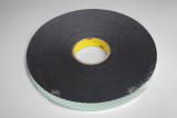 3M 4056 Double Coated Urethane Foam Tape Black, 1 in x 36 yd 1/16 in, 9 per case Bulk