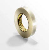 3M Masking Tape: 18mm Wide, 60 yd Long, 6.3 Mil Thick, Yellow - Paper, Rubber Adhesive, 22 lb/in Tensile Strength | Part #00051115647505